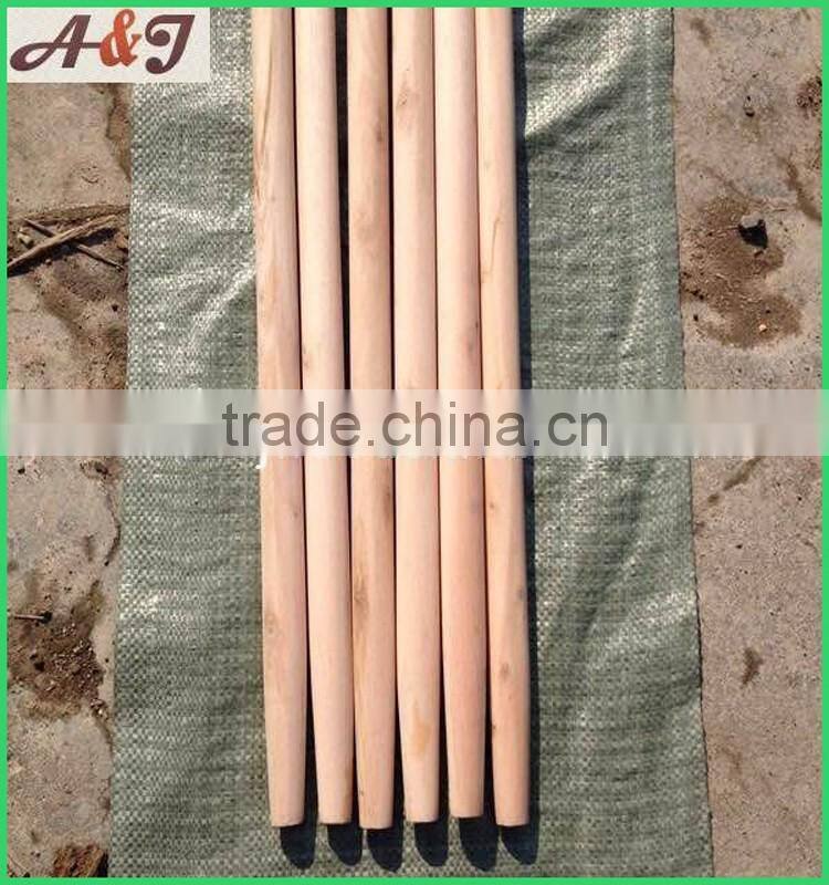 120*2.8cm Natural Round Wooden Handle with Tapered Tip