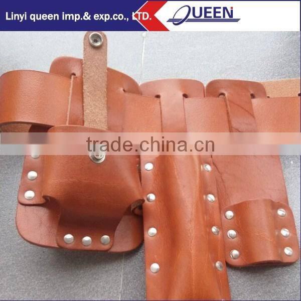Brown second cowhide Tool belt pouch set