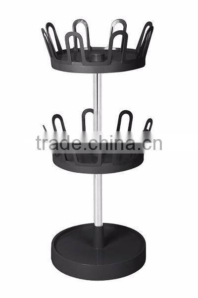 3-tier shoe stand, simple swivel ABS slippers rack, slippers display