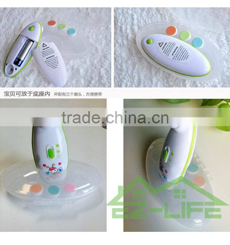 2017 Latest set design electric ABS plastic baby Nail timmer