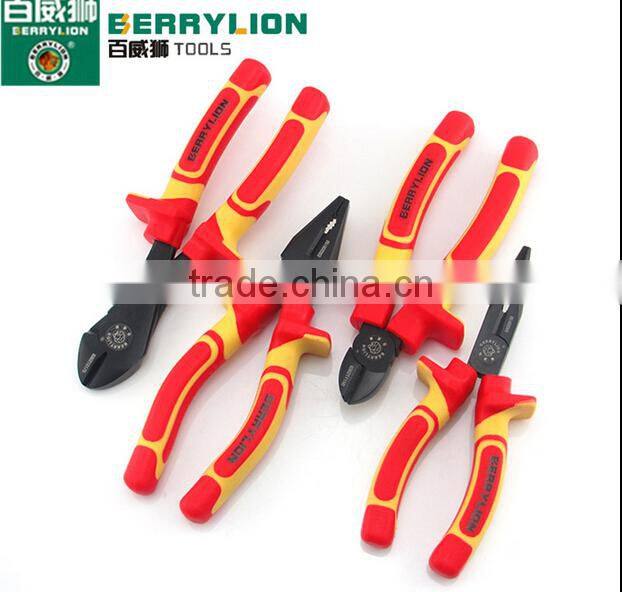 Berrylion tools 1000V VDE 7'' diagonal cutter pliers with plastic handle