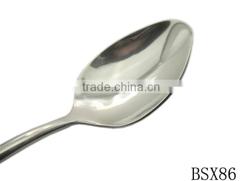 Wholesale tableware 201 stainless steel hollow handle sharp spoon