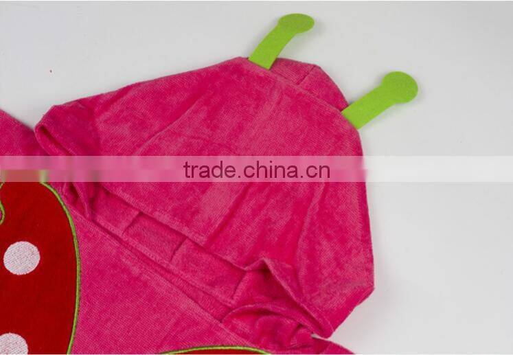 Wholesale kids Bathrobe Cartoon bathrobe with hood kids