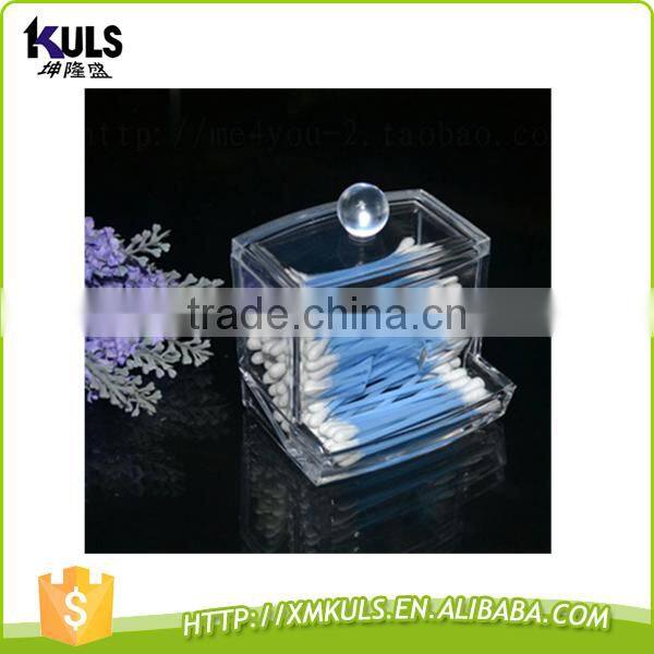 Cotton swabs storage box transparent PMMA home storage box