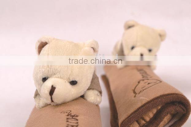 Baby Car Belt Shoulder Pad with Imitation Leather Velvet