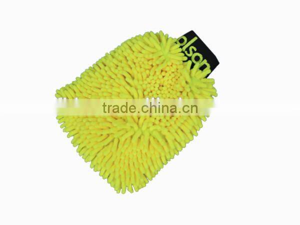 80polyester 20polyamide auto wash mitt microfiber chenille car cleaning glove