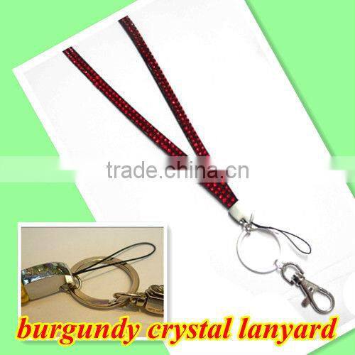 Fashion emerald green rhinestone crystal Lanyard