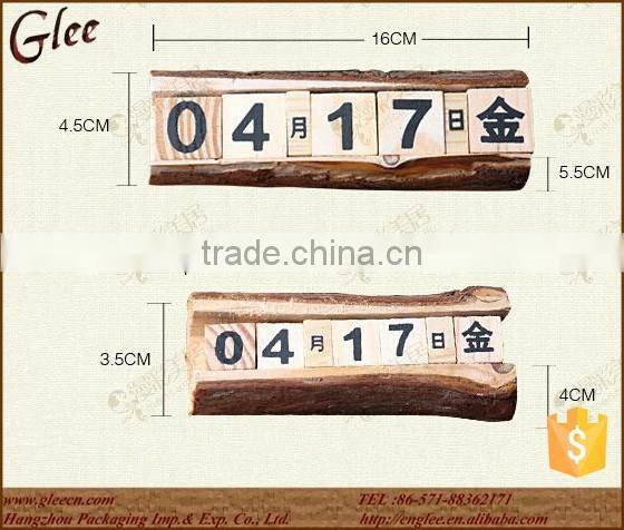Eco-friendly reused wooden calendar/creative wood calendar