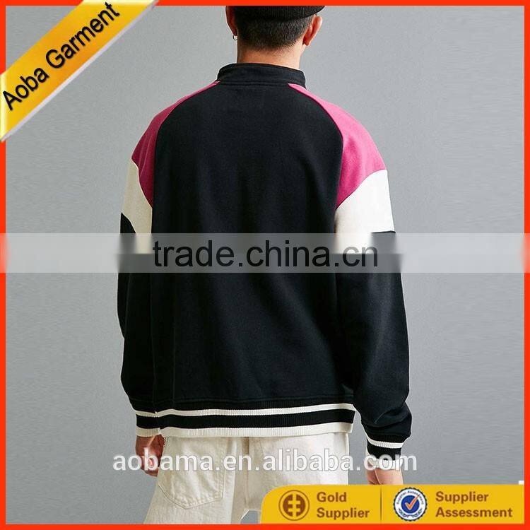 new design men winter breakaway half zip plain sweat suits