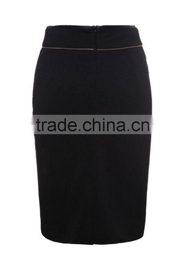 new arrival ladies latest design high quality pencil black long latin dance skirt