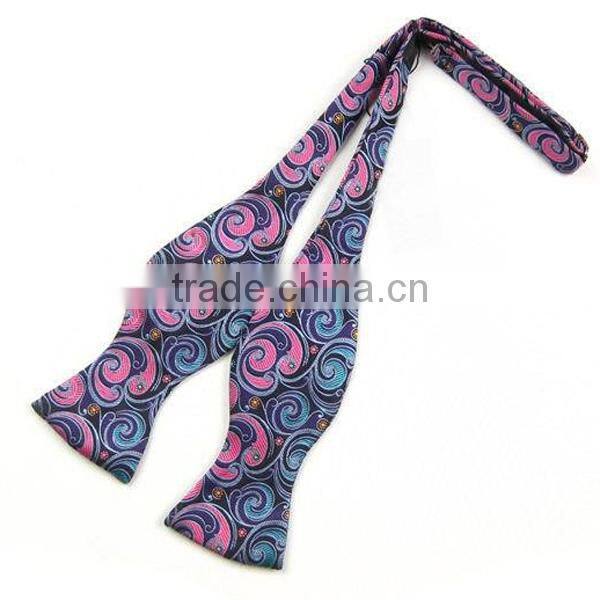 HD-DS24 Resized silk men's woven self bowtie/men's silk tie