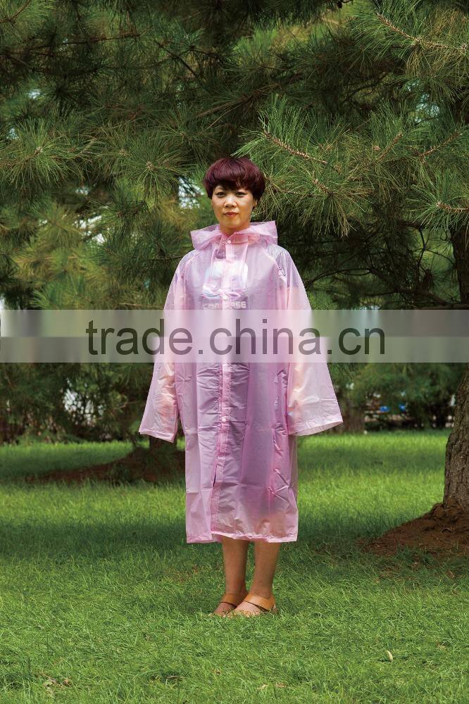 Kids one time Disposable plastic raincoat/rain poncho with customized logo