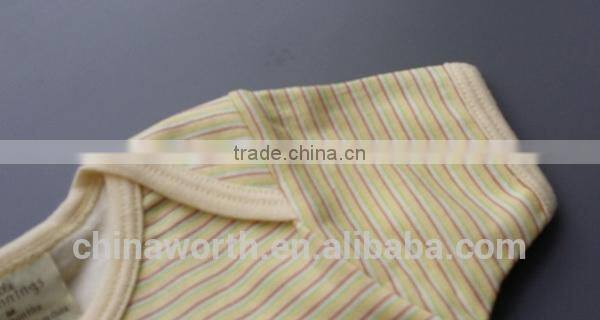wholesale 2015 striped cotton baby romper baby short sleeve romper