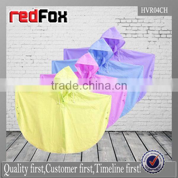 pvc waterproof rain coat for kids