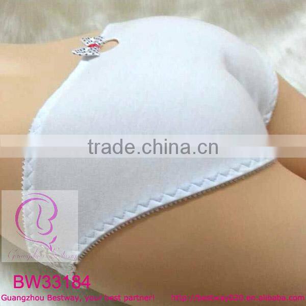 Solid color young girl cotton underwear models