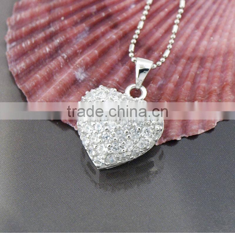 925 sterling silver necklace women's jewelry rhodium plated cross pendant