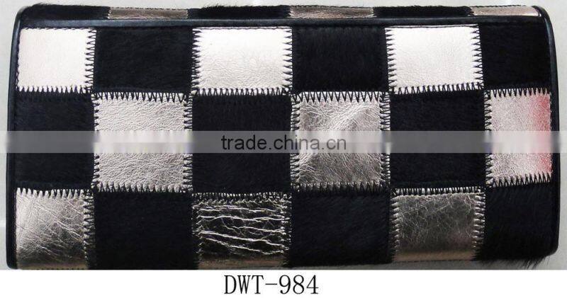 Hot lady Genuine leather wallet with horse hair