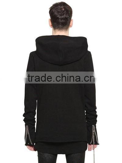 China manufacture cheap supreme longline hooded gym hoodie for men