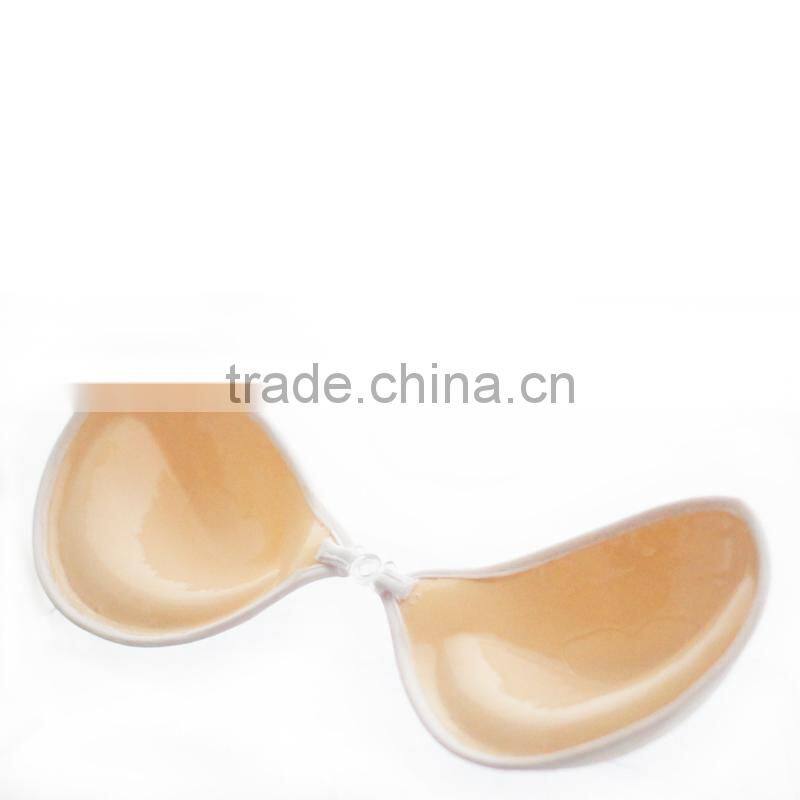 push up strapless Wedding dress invisible silicone bra