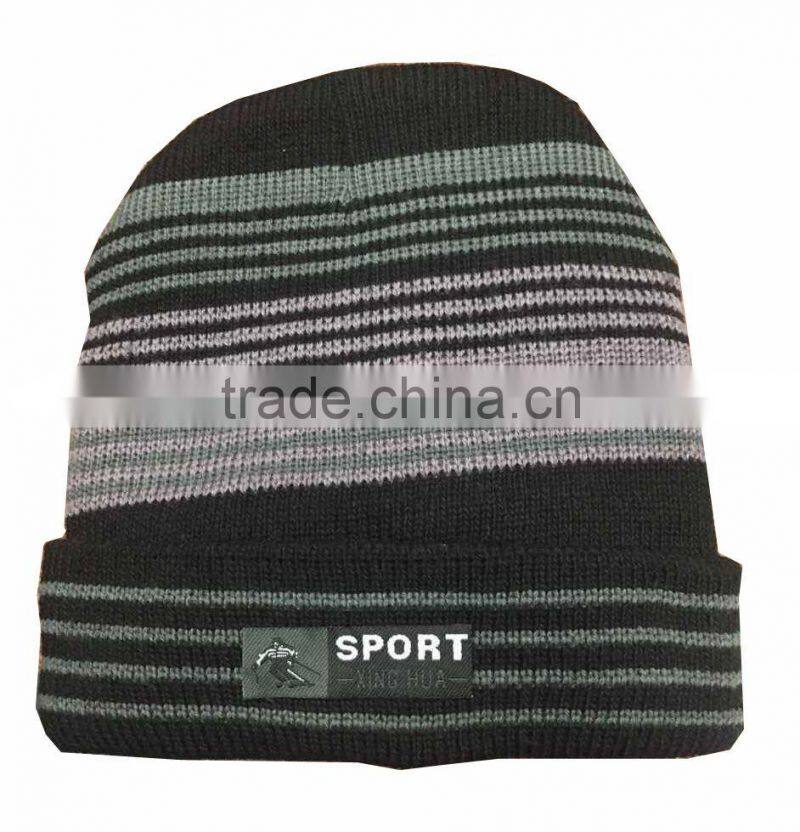 hot selling high quality fleece knitting beanie hat