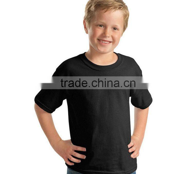 Soft and Breathable Custom 100 Combed Organic Blank Plain Kids T-shirt