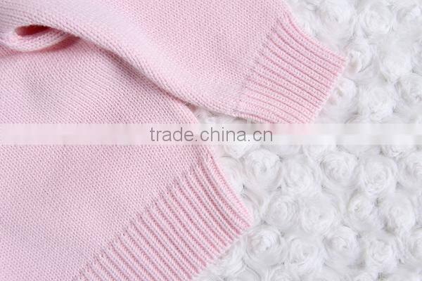 Korean style bowknot decorated pullover sweater girl cotton knitting clothing