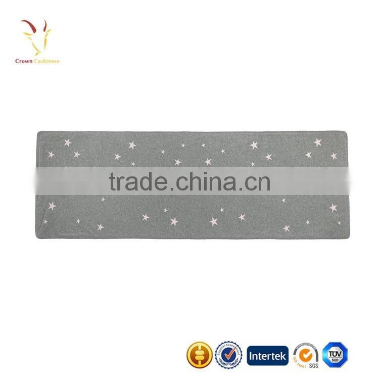 Baby Cashmere Knitted Blanket,Star Design Intarsia Blanket