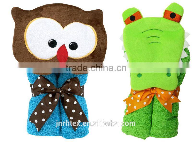 Fancy kids hooded poncho towels for baby clothes
