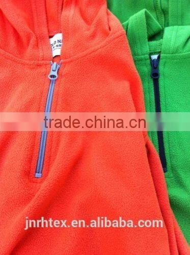 Custom pull over micro polar fleece hoodies