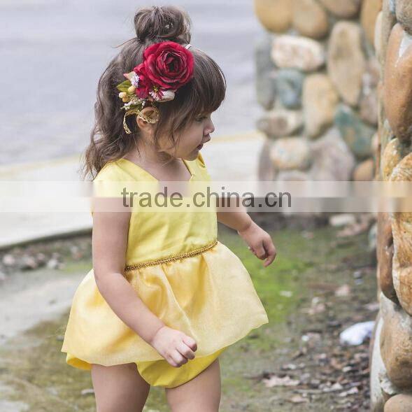 Snow White baby girl birthday party romper 2017 summer baby clothes romper