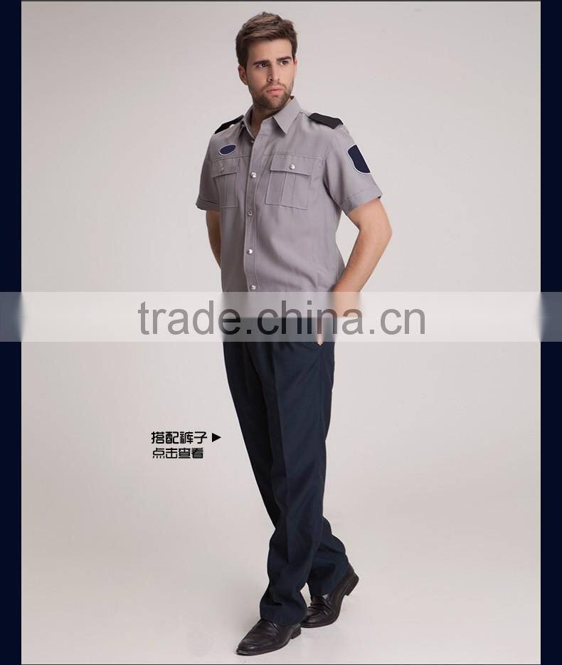 Juqian China Quality Custom Uniform Product Type and OEM Service Supply Mens Security Guards Uniform Shirts
