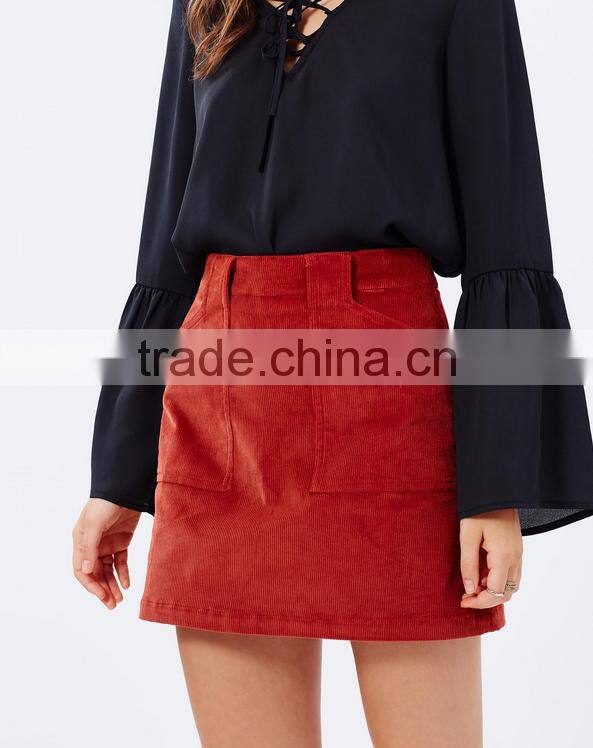 Wholesale fancy skirt top design plus size clothing mature women in skirt