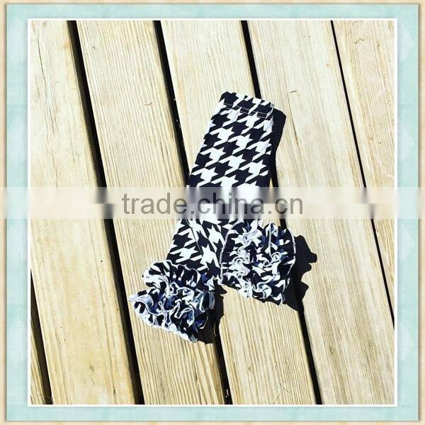 2017 Fall fashion kids harem pants baby girls hot classic style ruffle jean pant set