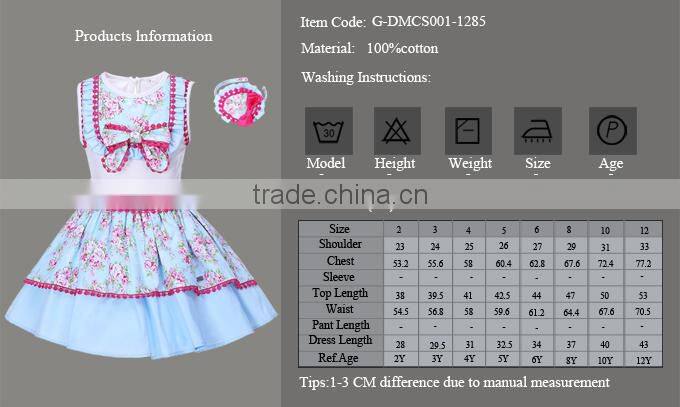 sky blue flower girl dress child clothes