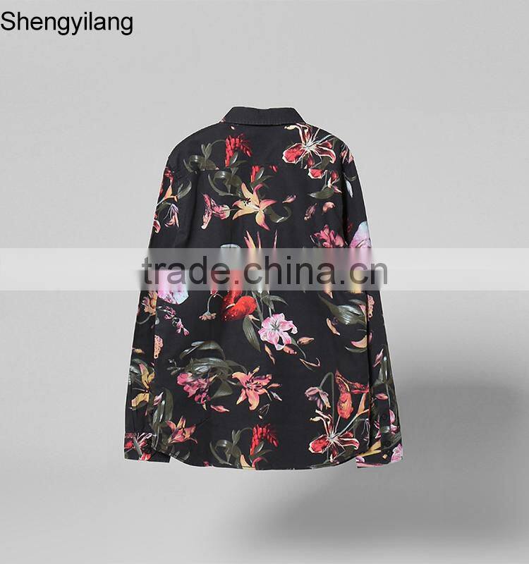 Hot sale fashion sublimation printing shirts wholesale high quality man shirt guangzhou manufacturer