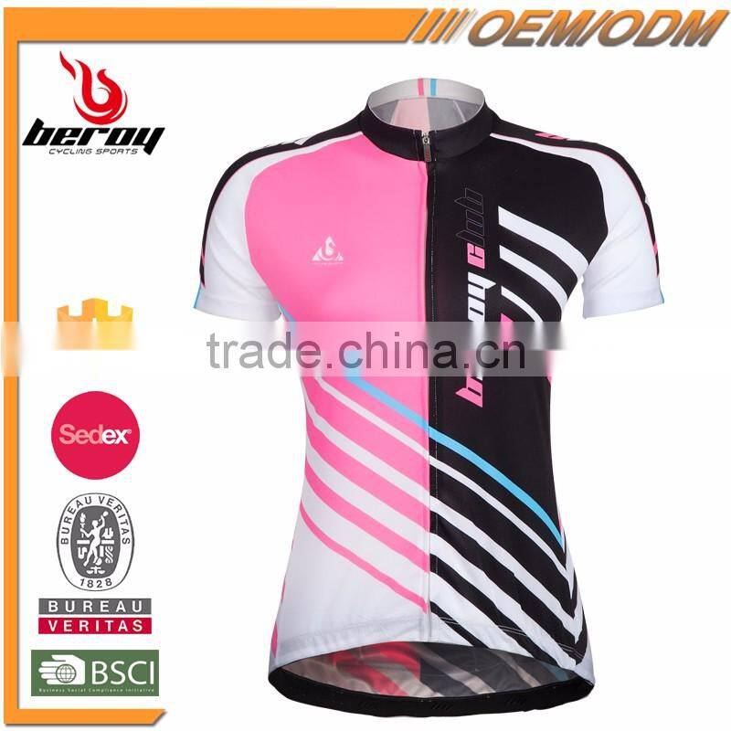 BEROY recommend newest design women's bike jersey,short sleeve biking apparel top