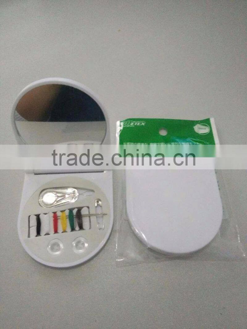 sewing kit with mirror, make up lens