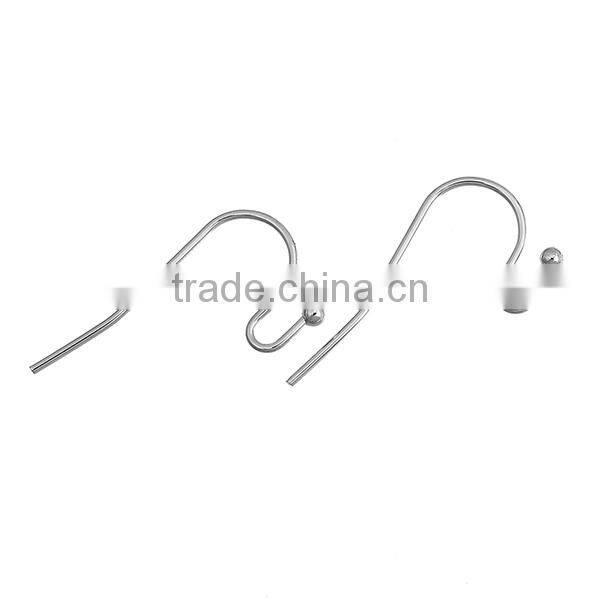 200 PCs Silver Tone Ear Wire Hooks Earring Findings