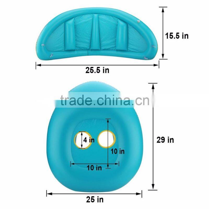 Inflatable Kids Baby Swim Float Boat with Sunshade Inflatable