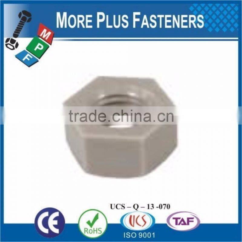 Made in Taiwan Metric Black Nylon Hexagonal Plastic Nut