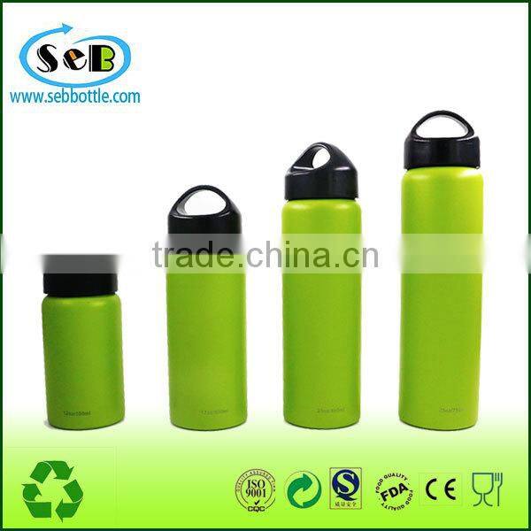 750ml Double Wall Vacuum Insulated Stainless Steel Leak Proof Sports Water Bottle Green