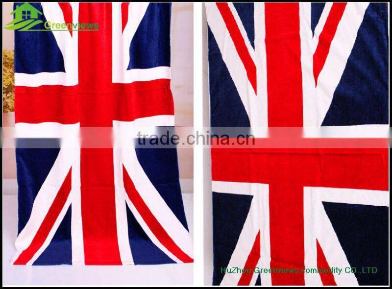 Custom Print Beach Towel 100% Cotton Printed Towe national flag printing beach towels flag beach towel