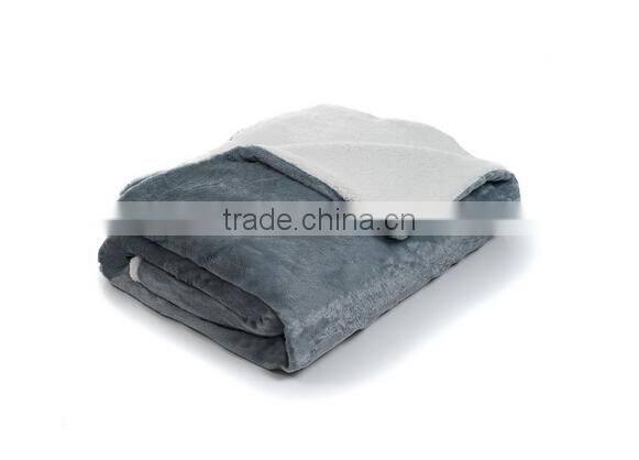 Luxury Throw sherpa King Size 100% polyester Brown Blanket