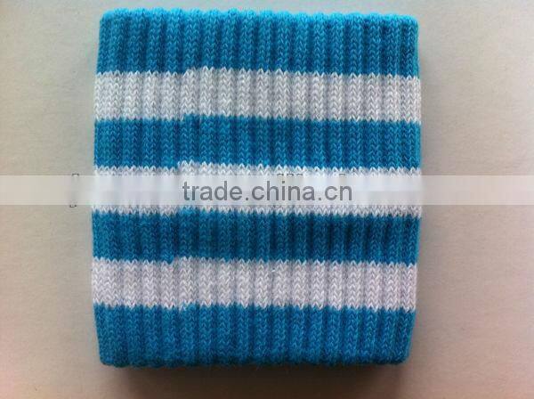 red solid number sweatband sports wristband