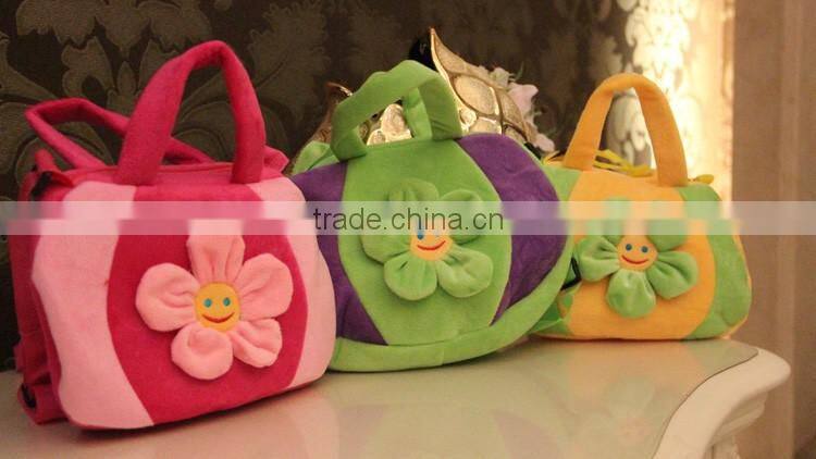 Creative and soft plush school bag for children