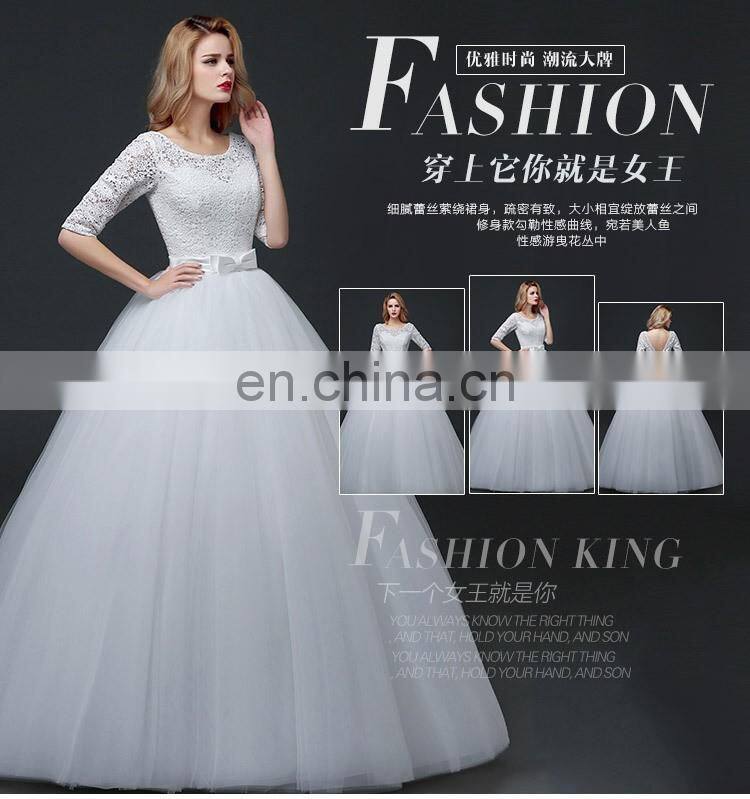 HS1633 2017 Sweetheart Embroidered Luxury Long Sleeve Bridal Gown Chic Wedding Dresses