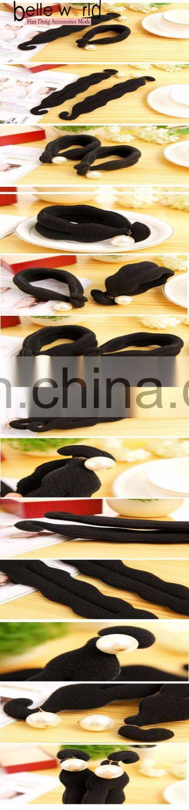 Magic Foam Sponge Clip Hair Styling Donut Bun Former Maker