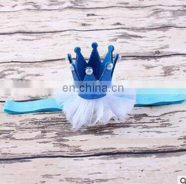 2017 newborn infant baby pearl crown headband DIY jewelry Baby Photography props Children girl hair accessories