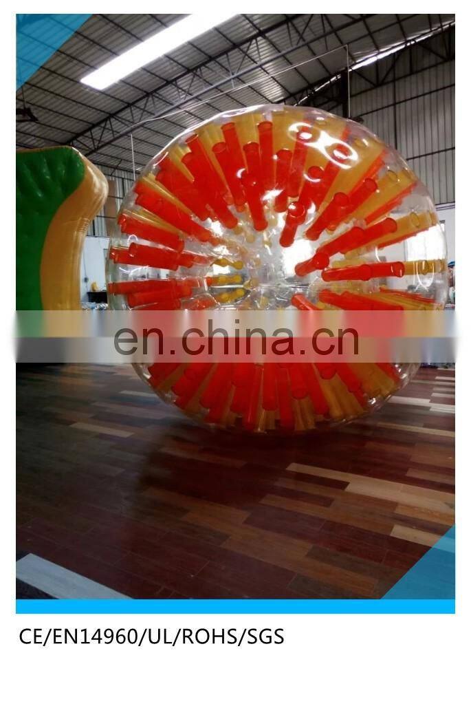 red pvc inflatable climb in ball,human size zorb ball,body zorb ball