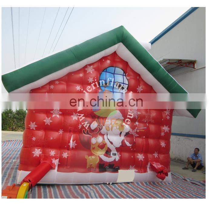 Beautiful inflatable christmas house,wholesale christmas decorations
